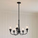 Homestead Melis 5 Light 26.5 inch Black Chandelier Ceiling Light